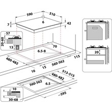 Варильна поверхня WHIRLPOOL GOB616/NB