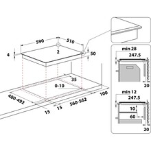 Варочная поверхность WHIRLPOOL WLS5360BFW