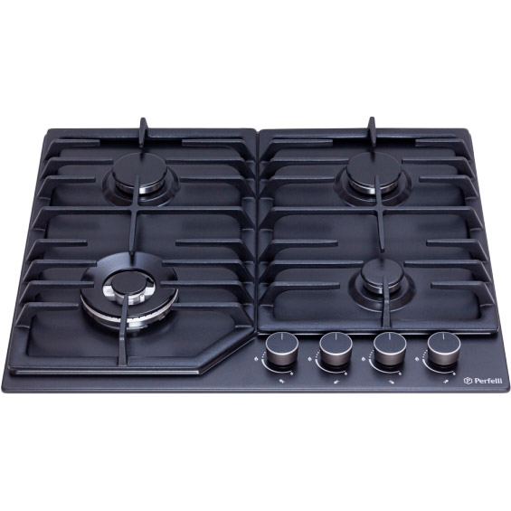 Варильна поверхня PERFELLI HGM 61694 BL Тип поверхні газова