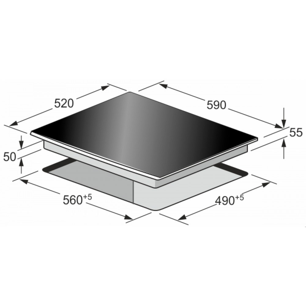 Варочная поверхность KAISER KCT6730FIG Индукционные конфорки 4