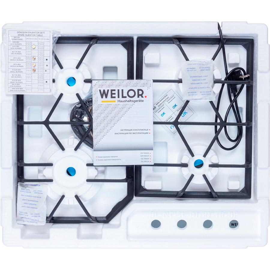 В Україні Варильна поверхня WEILOR GM W 604 WH