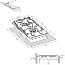Варильна поверхня WEILOR GG 304 WH