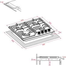 Варильна поверхня WEILOR GG 624 WH