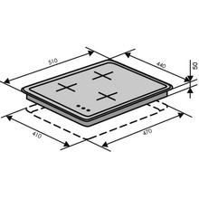 Варильна поверхня VENTOLUX HG430-G3G CS (WH)