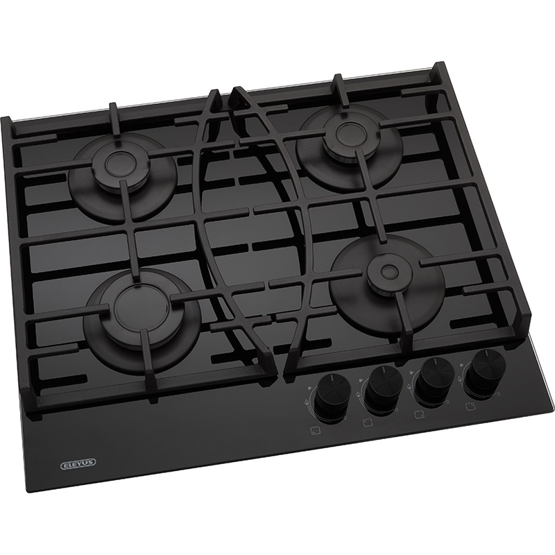 Варочная поверхность ELEYUS LIRA 60 BL CF Газовые конфорки 4