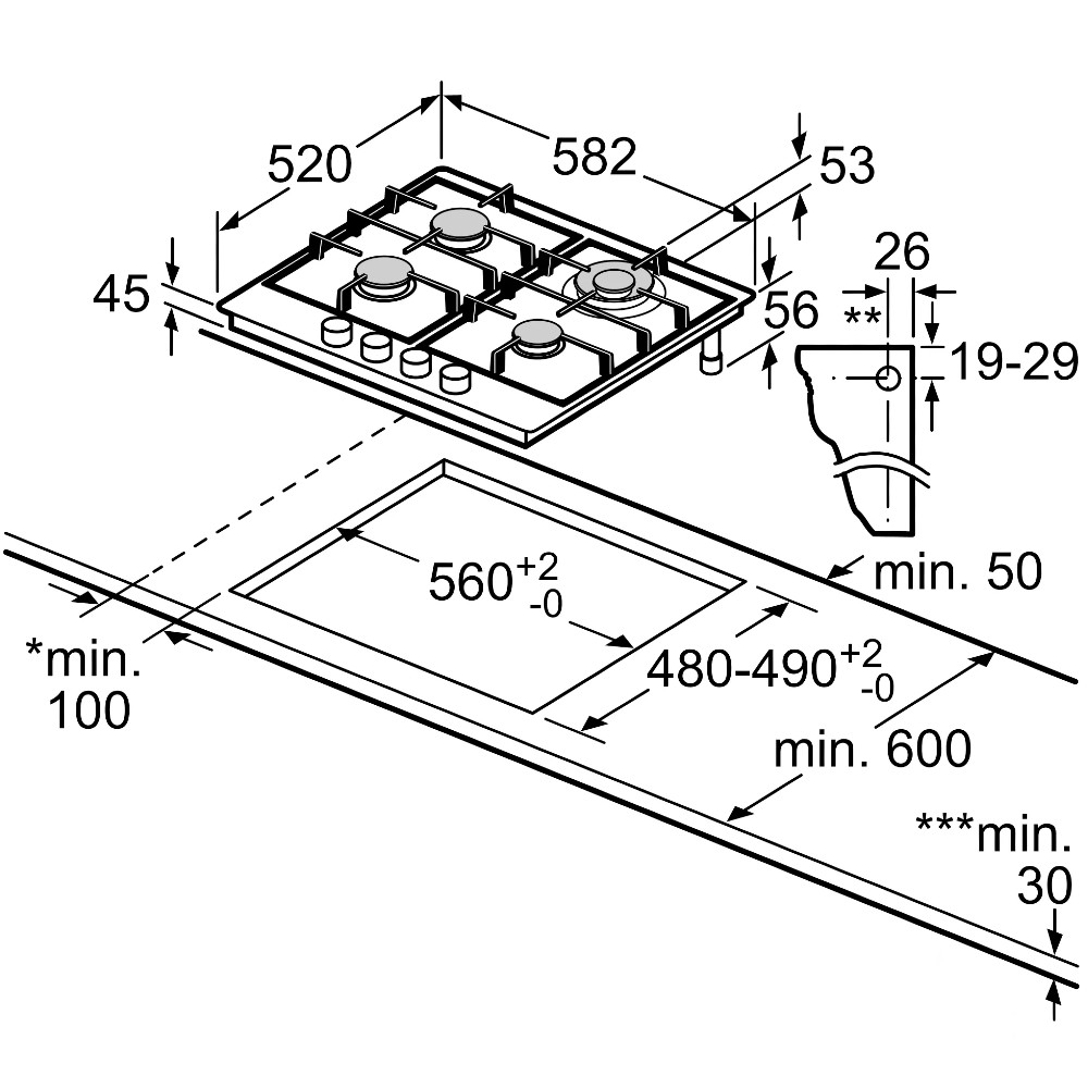 Фото Варочная поверхность BOSCH PGH6B5O93R