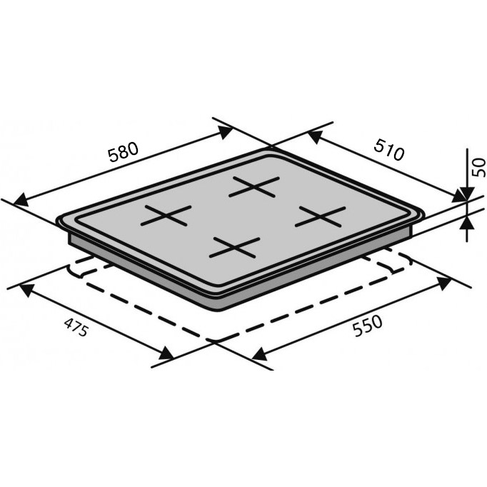 Фото Варочная поверхность VENTOLUX HG640 B2 CS (IV/RB)