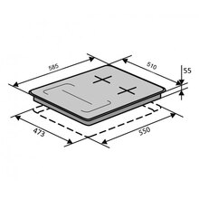 Варильна поверхня VENTOLUX HG622 B9G CS FI (BK)