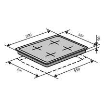 Варочная поверхность VENTOLUX HG640-DA3 CS (BK)