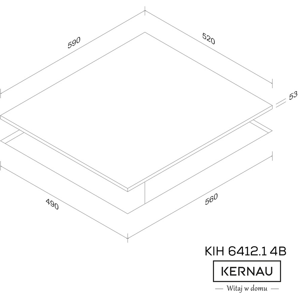 Варочная поверхность KERNAU KIH 6412.1-4B Тип поверхности индукционная