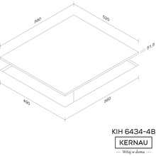 Варочная поверхность KERNAU KIH 6434-4B