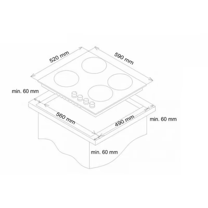 Заказать Варочная поверхность SIMFER H60D14B020