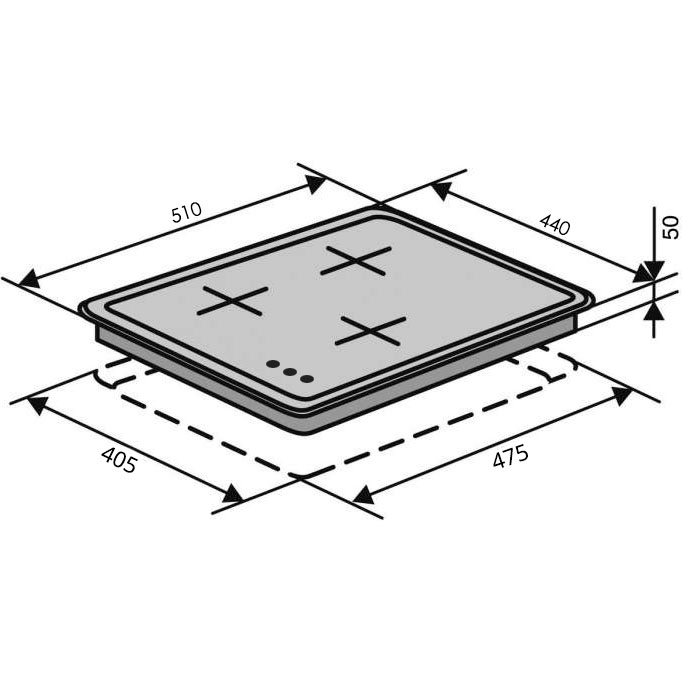 Фото Варильна поверхня VENTOLUX HG430-B3 S (BK)