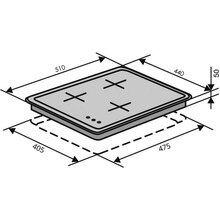 Варильна поверхня VENTOLUX HG430-B3 S (BK)