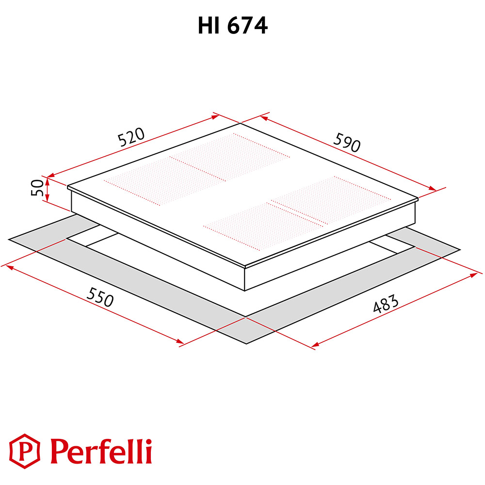 Огляд Варильна поверхня PERFELLI HI 674 WH