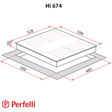 Варильна поверхня PERFELLI HI 674 WH