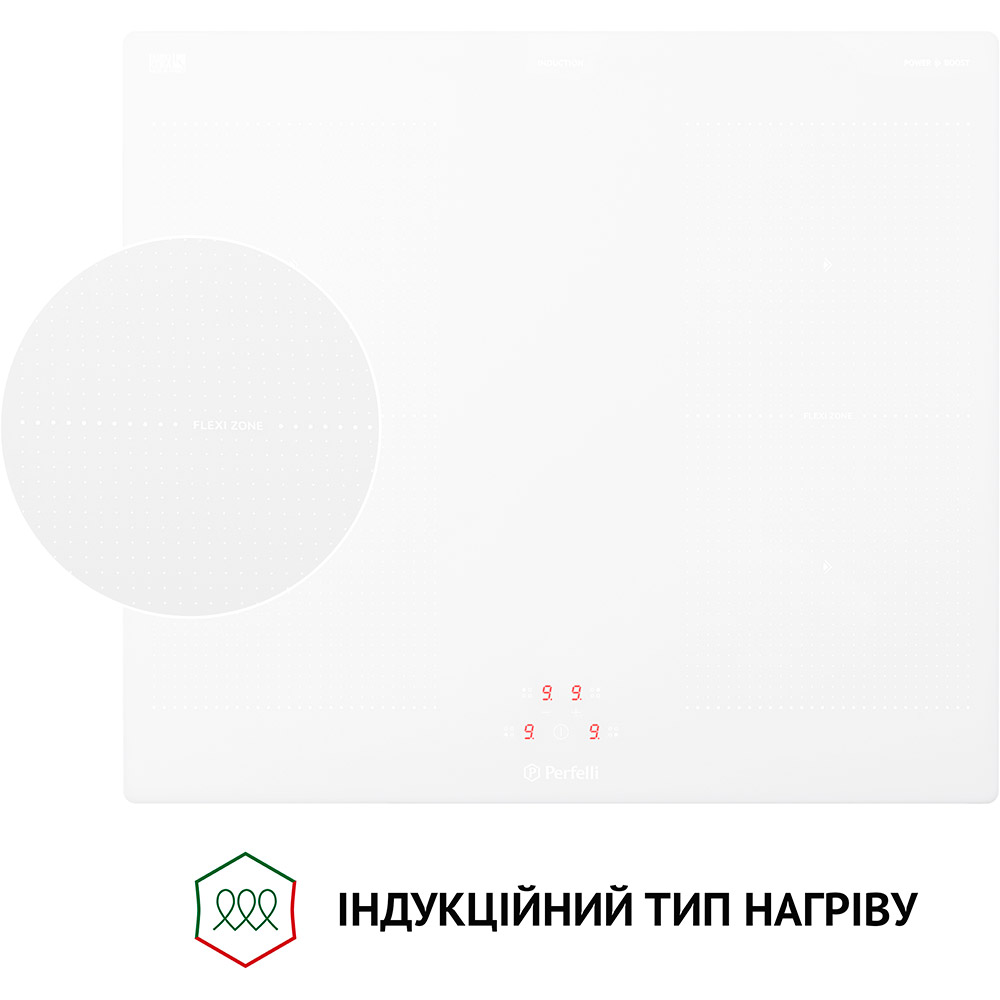 Варильна поверхня PERFELLI HI 684 WH Матеріал поверхні склокераміка