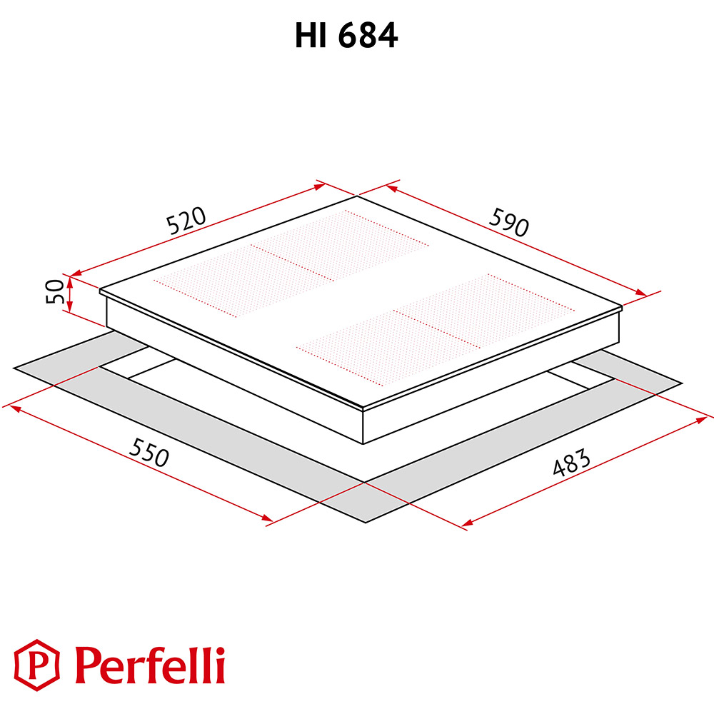 Огляд Варильна поверхня PERFELLI HI 684 WH
