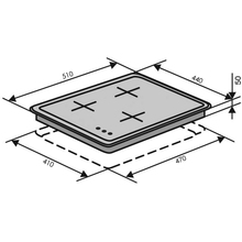 Варильна поверхня VENTOLUX HG430-G3G CS (IVORY)