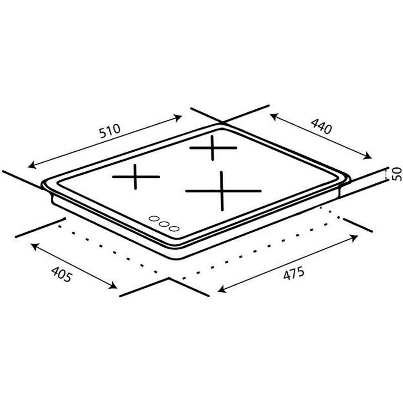 Замовити Варильна поверхня VENTOLUX HG430-L3 CEST (BK)