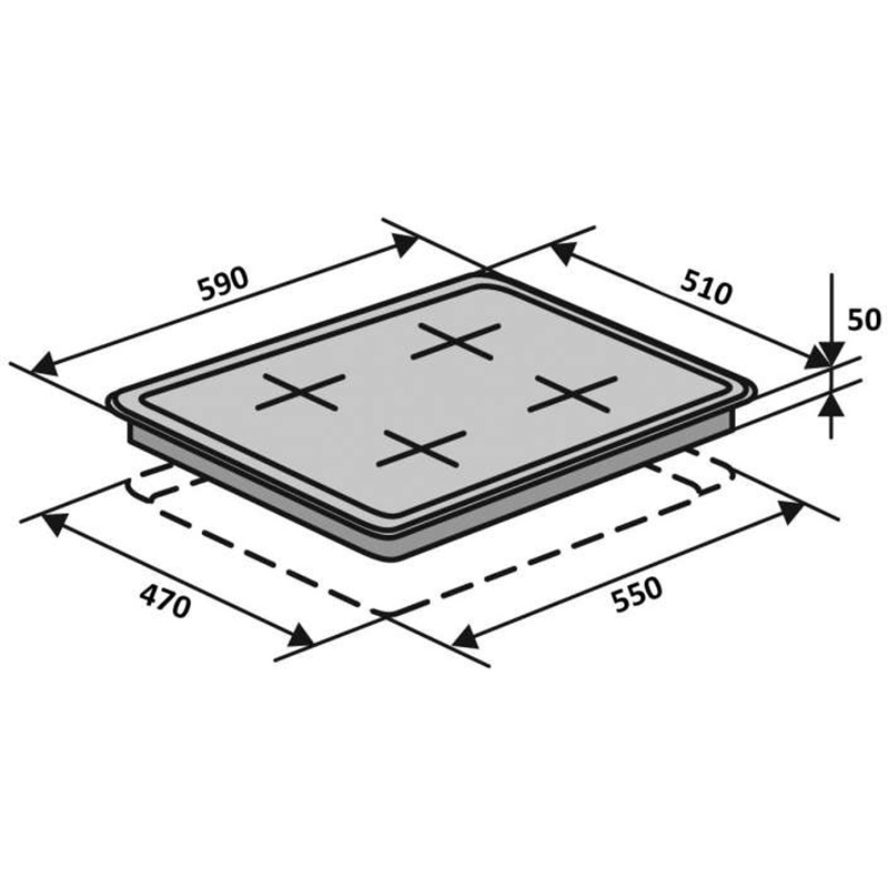 Фото Варильна поверхня VENTOLUX HG D7 ST (X)