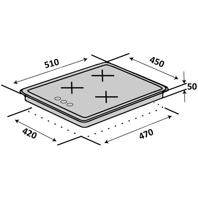 Фото Варильна поверхня VENTOLUX HG430 CS (X) 7