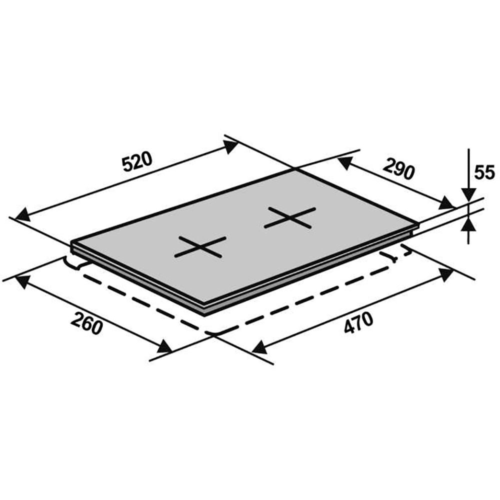 Варильна поверхня VENTOLUX HG320G CEST (BK) 7 Тип поверхні газова