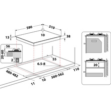 Варильна поверхня WHIRLPOOL TKRL 661 NB