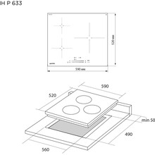 Варочная поверхность PYRAMIDA IH P 633