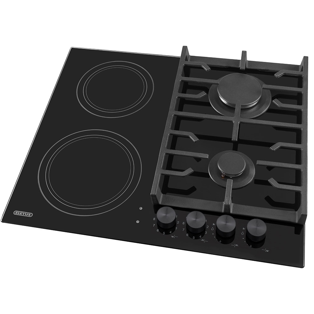 Варочная поверхность ELEYUS H0СBHG ME 60 BL V2 CF Газовые конфорки 2