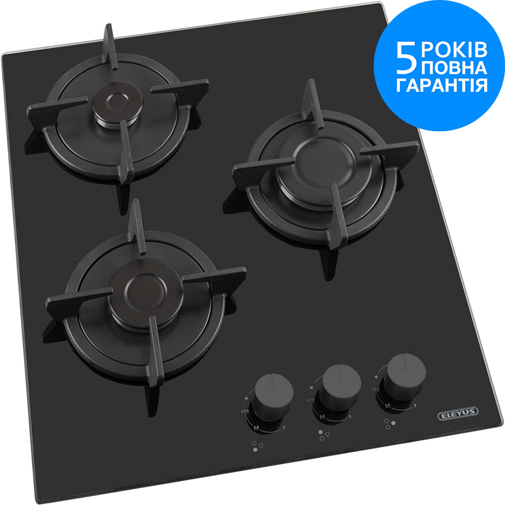 Варильна поверхня ELEYUS MALVA 45 BL CF Права 2600 Вт, 100 мм