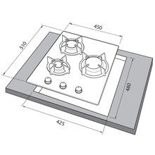 Варочная поверхность FREGGIA HH430VGTAN