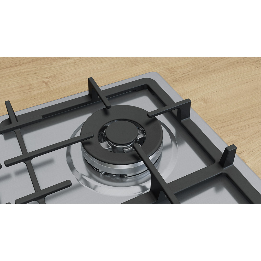 Варочная поверхность BOSCH PGH6B5K90R Тип поверхности газовая