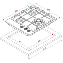 Варочная поверхность ELEYUS MAGENTA 45 BL CTF