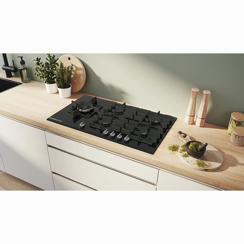 Варочная поверхность BOSCH Serie 8 PRS9A6H40 Комплектация Форсунки для баллонного газа, кабеля питания, инструкция, гарантийный талон