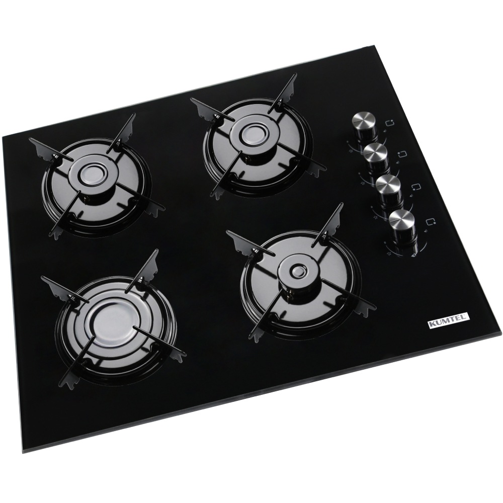 Варочная поверхность KUMTEL KO-40TAHDF BLACK Газовые конфорки 4