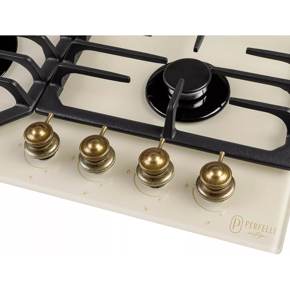 Варильна поверхня PERFELLI Vintage GW69C Beige Комплектація гарантійний талон, інструкція, кабель живлення з вилкою, мікрофіша, монтажний комплект, перехідники (жиклери) на балонний газ
