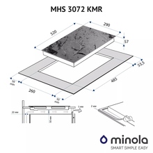 Варильна поверхня MINOLA MHS 3072 KMR