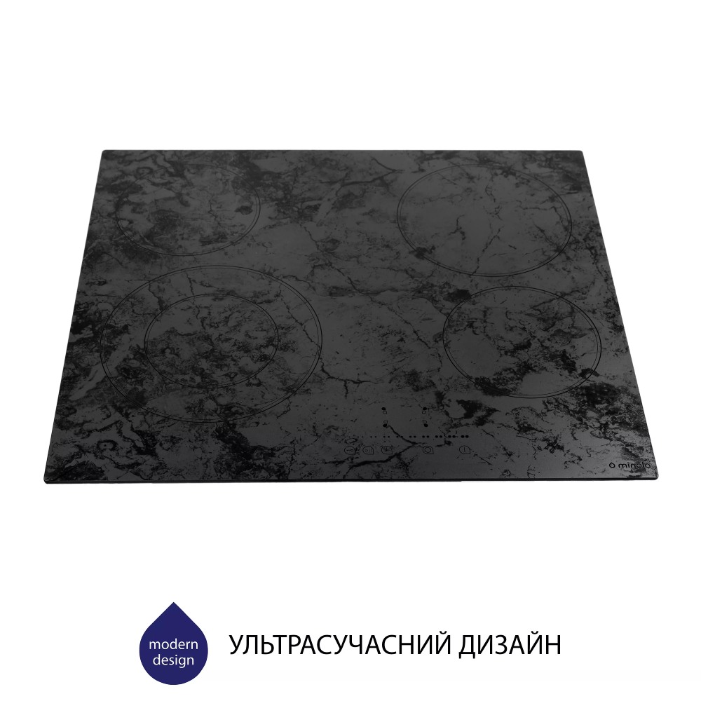 Варильна поверхня MINOLA MHS 6272 KMR Комплектація Інструкція, Гарантійний талон, Мікрофіша, Монтажний комплект, Шнур без вилки
