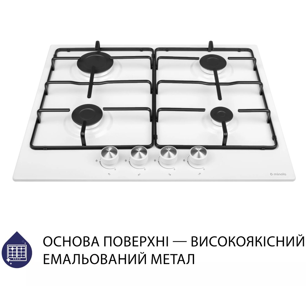 Варильна поверхня MINOLA MGM 61404 WH Вага 7.8