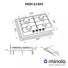 Варильна поверхня MINOLA MGM 61404 WH