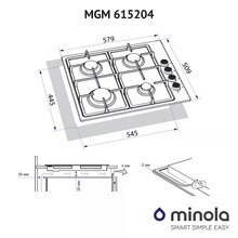 Варильна поверхня MINOLA MGM 615204 WH
