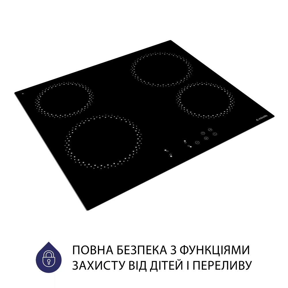 Варильна поверхня MINOLA MVH 6030 KBL Матеріал поверхні склокераміка