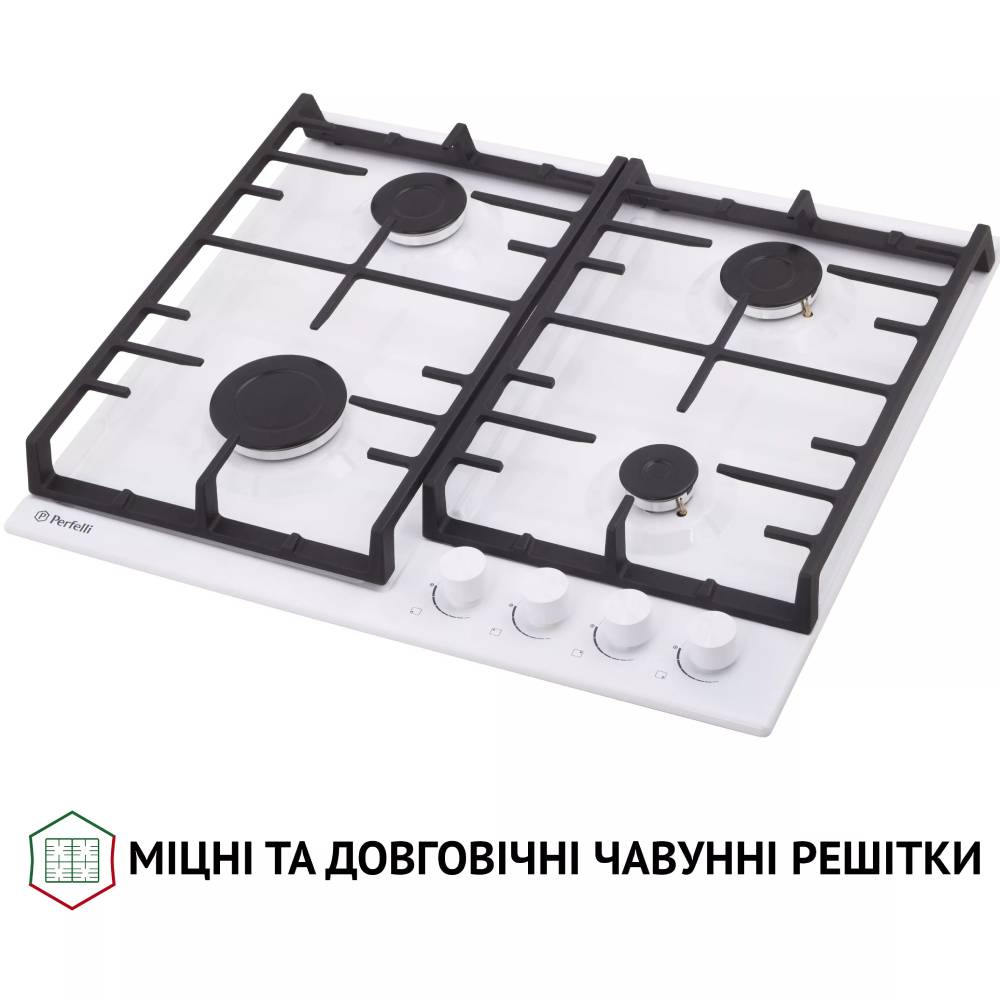Варильна поверхня PERFELLI HGM 61427 WH Вага в упаковці 10,65