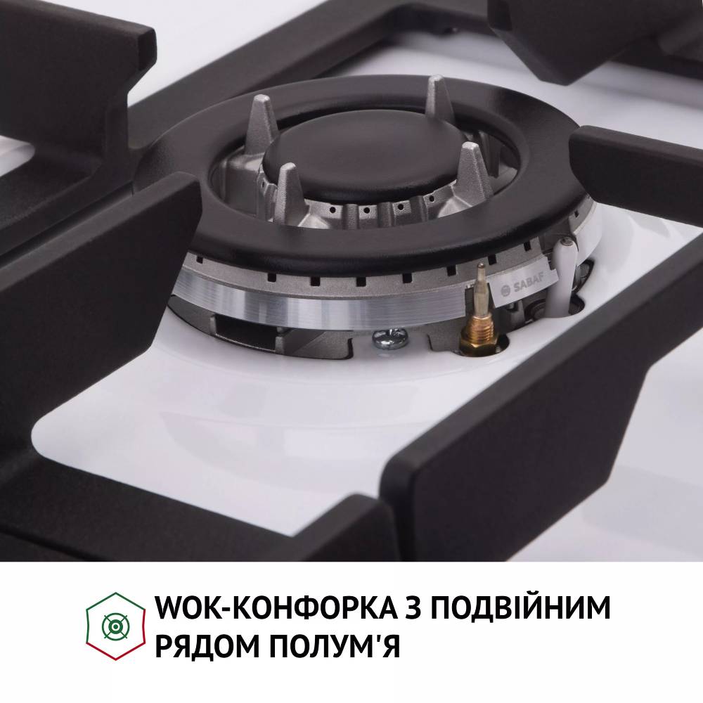 Варильна поверхня PERFELLI HGM 61637 WH RETRO Тип поверхні газова