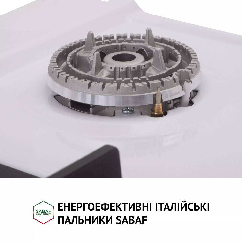 Зовнішній вигляд Варильна поверхня PERFELLI HGM 61637 WH RETRO