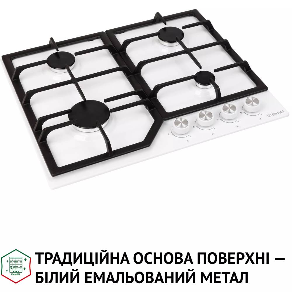 Варильна поверхня PERFELLI HGM 61424 WH Вага в упаковці 11,5