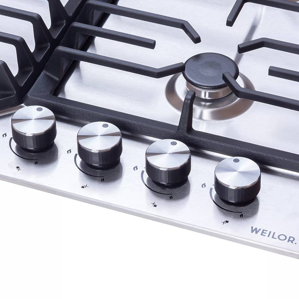 Варильна поверхня WEILOR GM 624 SS Тип поверхні газова
