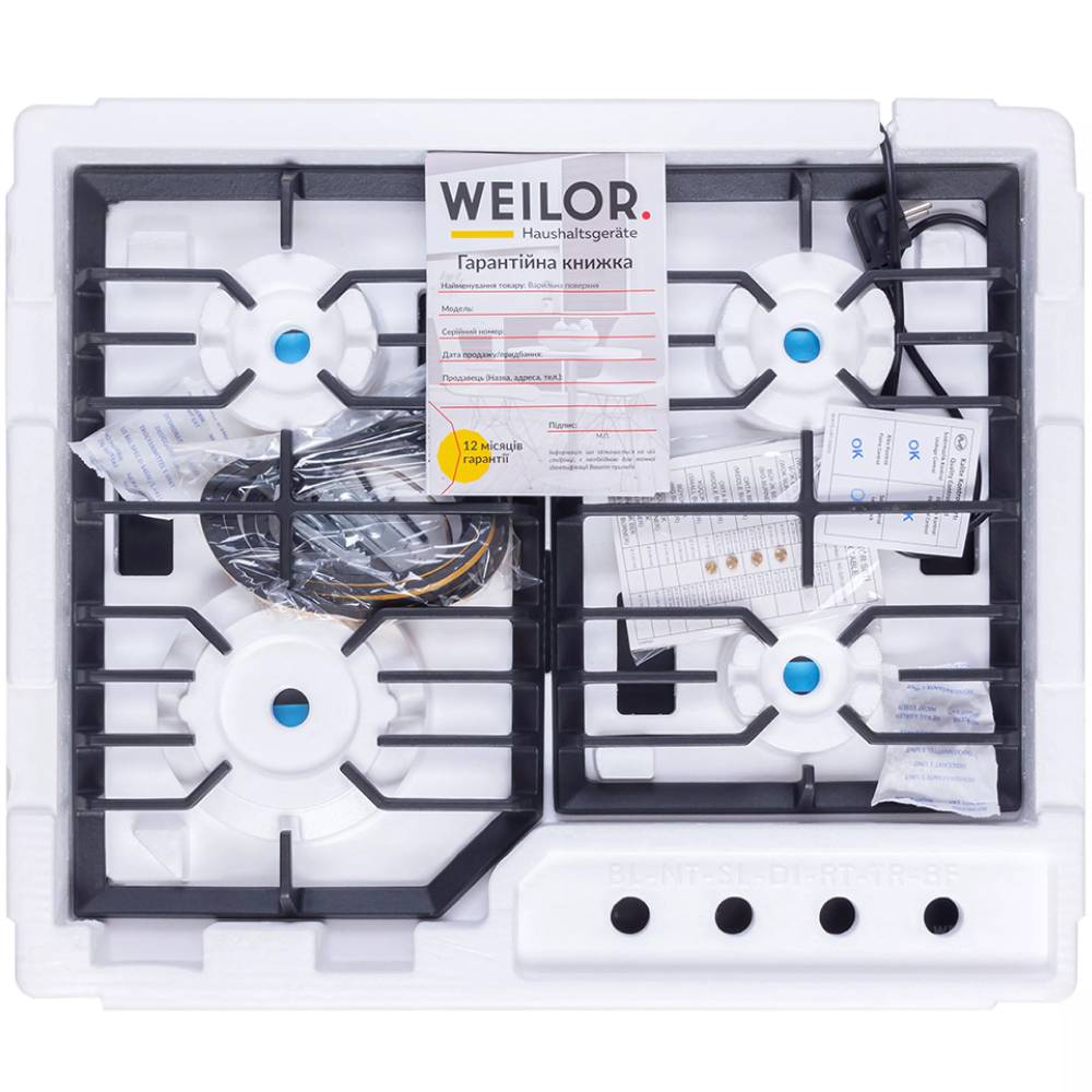 У Фокстрот Варильна поверхня WEILOR GM 624 SS