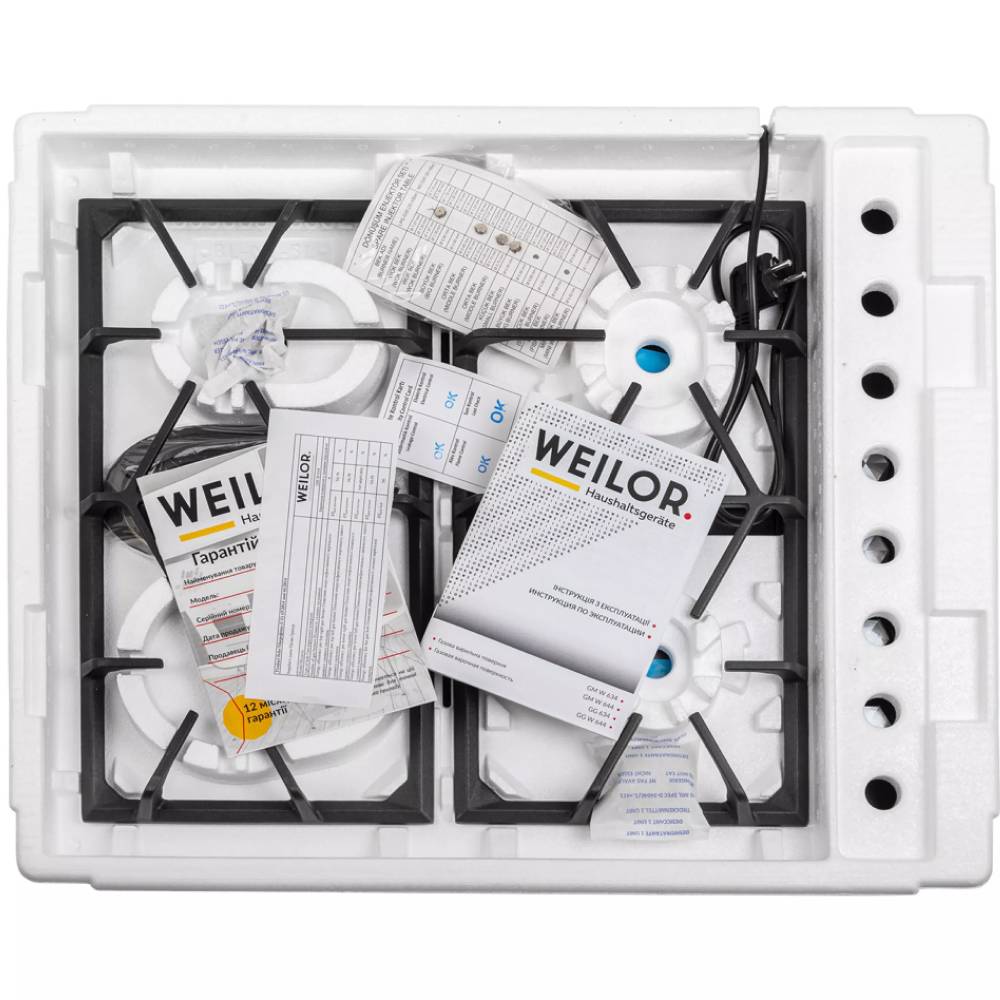 Зображення Варильна поверхня WEILOR GM W 634 WH